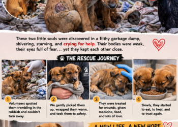 Abandoned in a Garbage Dump, Two Frightened Dogs Had Only Each Other — Until Someone Finally Stopped